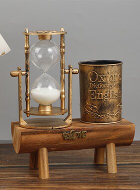 极速工业风模型复l古沙漏装饰品摆件杂货铺美式桌面笔筒学生卧室