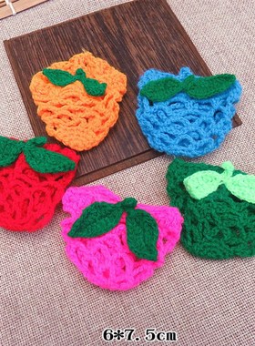 极速手工编织毛i线蛋网袋成品立夏端午节蛋袋小孩挂脖鸡蛋兜端阳