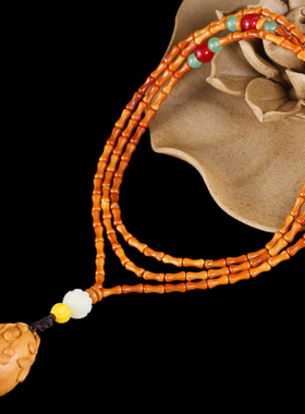 极速天然橄榄核隔j片垫片手串竹节佛珠项链绳手链挂绳木鱼挂坠吊