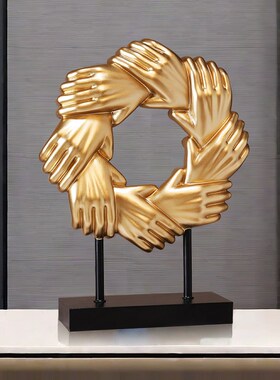 新品合作共赢摆件办公p室柜子装饰品开业公司活动礼物老板领导桌