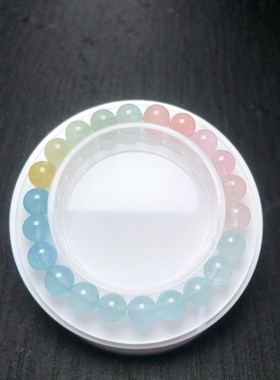 极速天然渐变摩根石手链 8-8.8Mmm左右 XL332