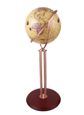 极速鑫鑫42cm大号高清万向复古地球仪书房M客厅落地摆件装饰工艺