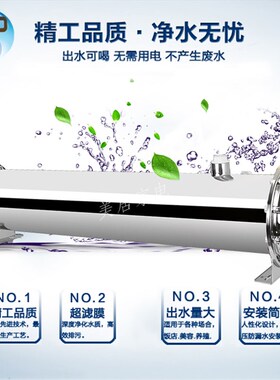 新品中央300i0L/3吨净水器大流量超滤机直饮反冲洗家用厨房新款包