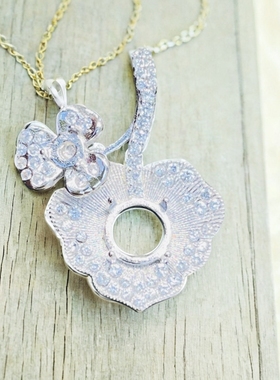 S925纯银小提溜路路通银托潘啦啦吊坠时尚精工银托不褪色高级银托