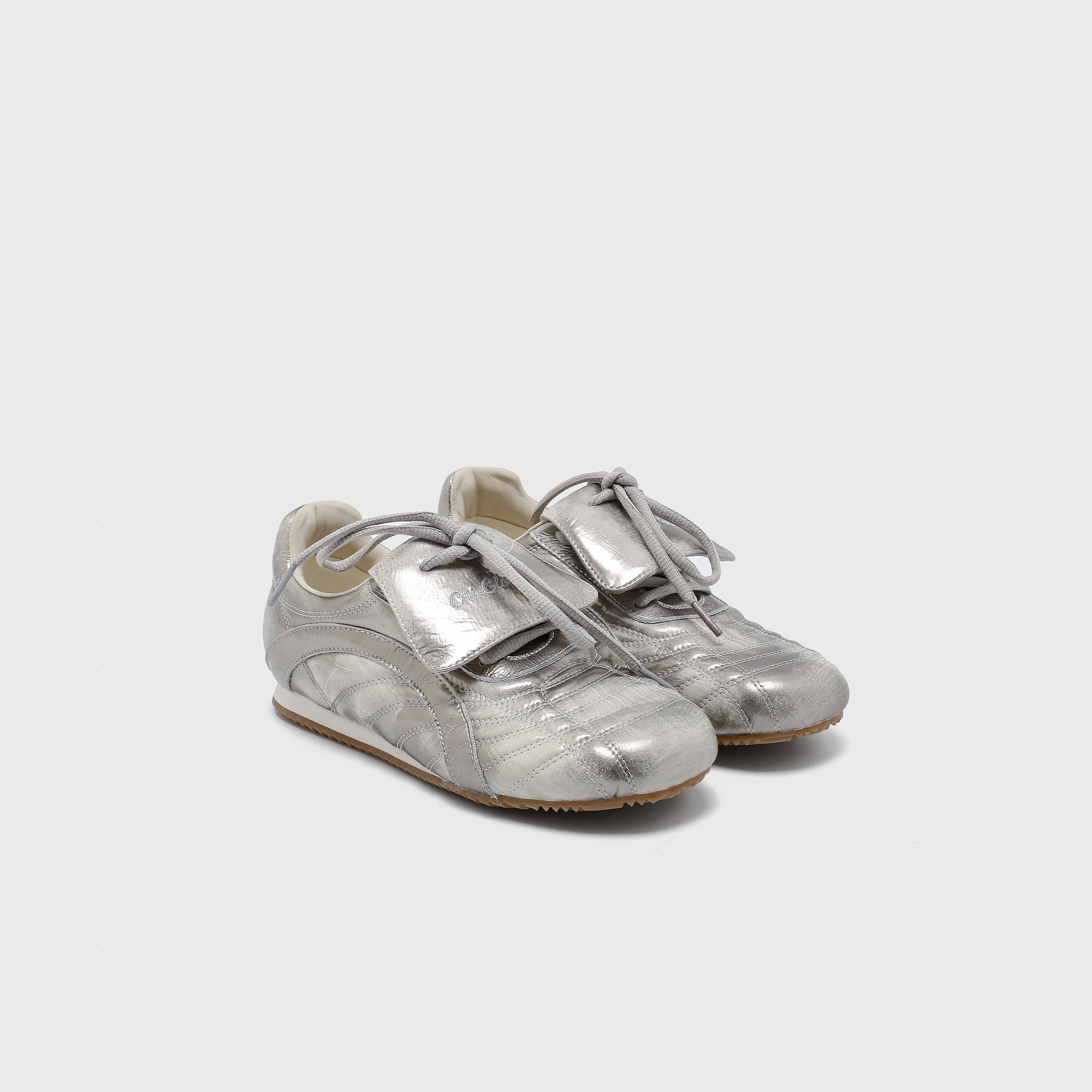 擦色牛皮德训鞋2025新款银色复古运动休闲平底阿甘板鞋女单鞋,淘宝优惠券,粉丝福利购,淘宝优惠卷