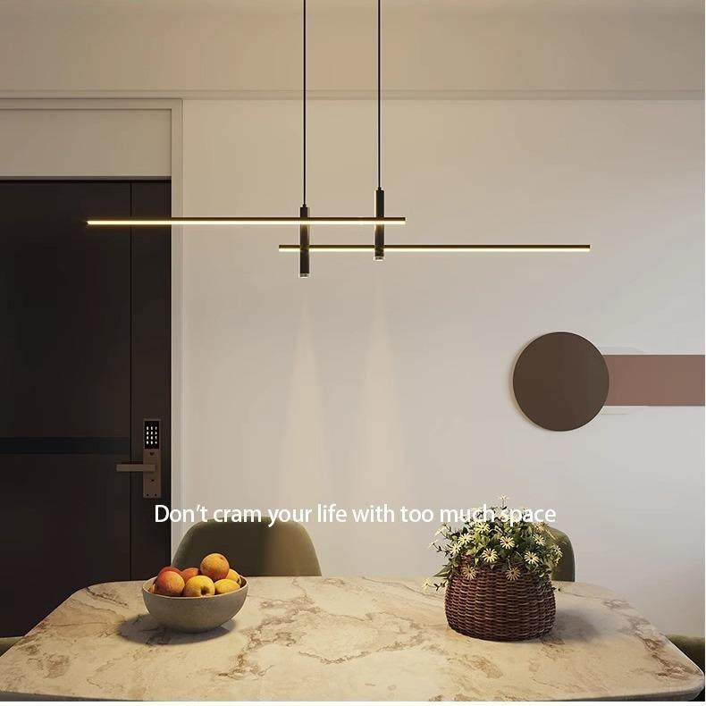 餐厅灯北欧轻奢新极简线条吊射灯桌创意款饭厅吧525台简餐约现代,淘宝优惠券,粉丝福利购,淘宝优惠卷