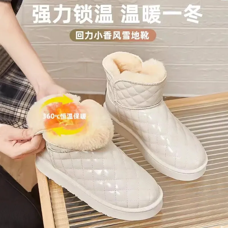 回力雪地靴加绒加厚面包鞋棉鞋女款女新款鞋女鞋棉靴鞋子秋冬冬季,淘宝优惠券,粉丝福利购,淘宝优惠卷