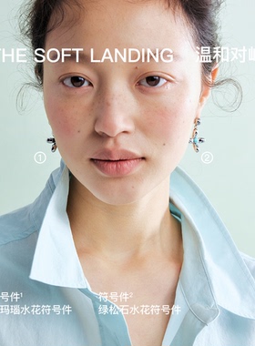 无用之用925银绿松石水花符号件