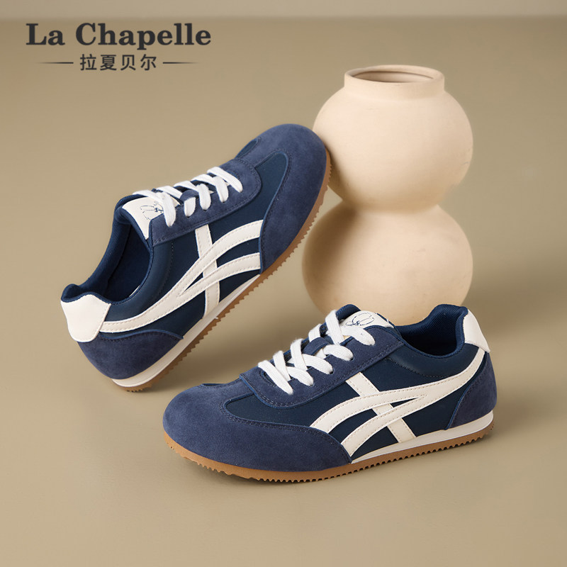 拉夏贝尔德训鞋女2026年秋季新款反绒皮复古阿甘鞋休闲轻便板鞋女,淘宝优惠券,粉丝福利购,淘宝优惠卷