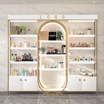 Beauty Salon Display Cabinet Exhibition Rack Cosmetics Show Shelf Skin-care Products Hairdressers Display Cabinet Lockers Shelves Medecine