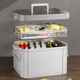 9.9 hardware tool box storage box with lid household hardware storage box multifunctional large capacity art tool box