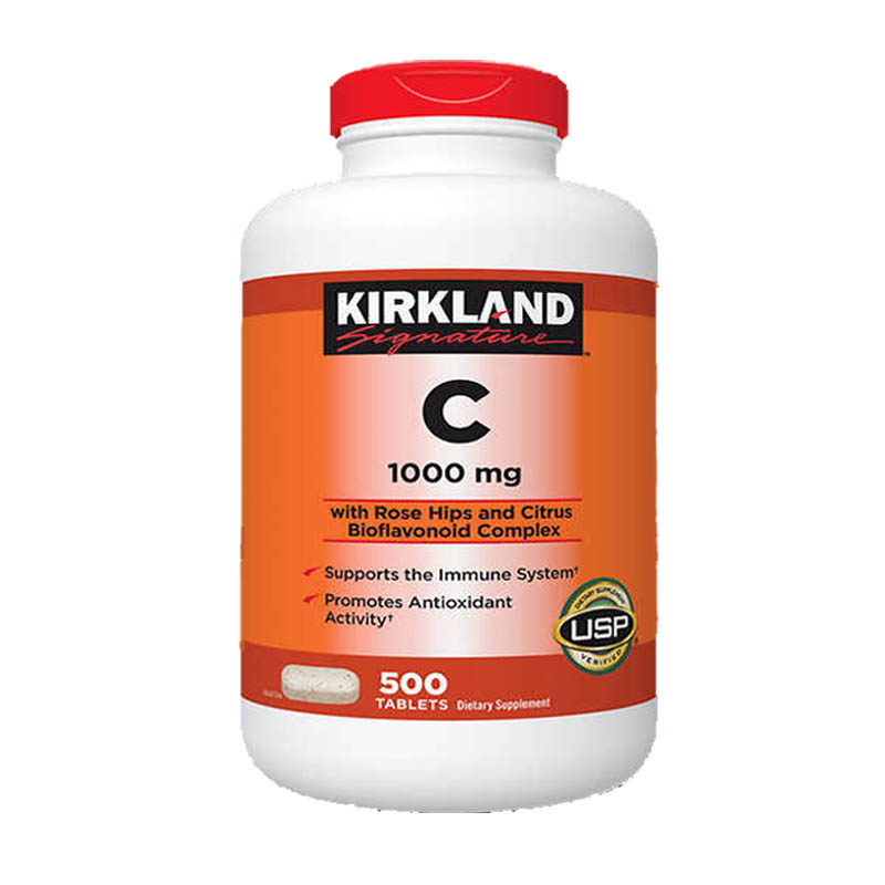 保税美国 KIRKLAND 柯蓝 科克兰 维生素C 1000毫克 温水送服片剂