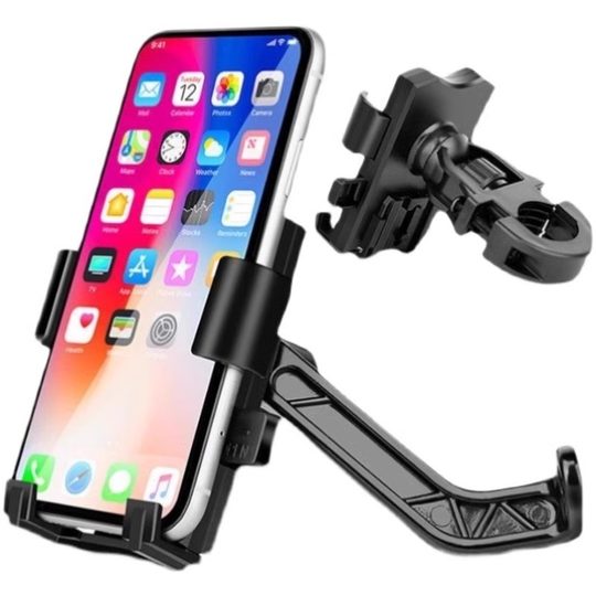 摩托车手机支架电动电瓶自行车骑手外卖车通用款手机支架手机导航神器防震