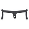 New unlabeled carbon fiber road bicycle aerodynamic handlebar integrated airfoil shape aerodynamic integrated bent handlebar