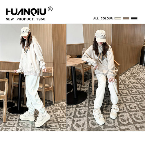 厚底加绒板鞋女款冬季2025新款魔术贴小白鞋时尚保暖雪地靴棉鞋女 - 图1