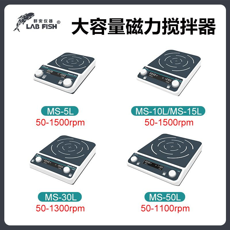 数显磁力搅拌器实验室四联六联多联电磁搅拌机小型MS-10L/MMS6Pro - 图1