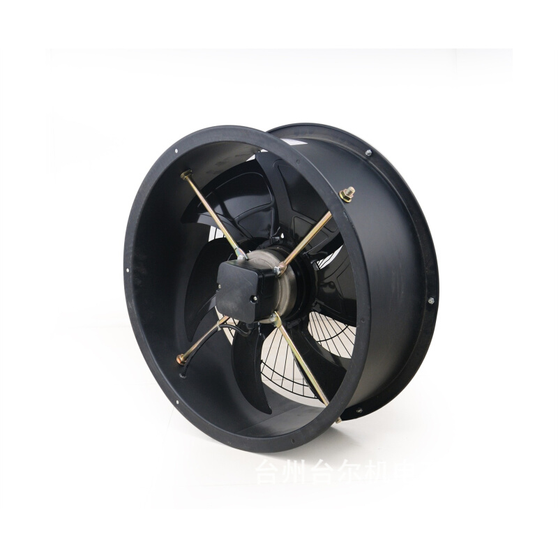 FZY-4E500外转子轴流风机管道式轴流通风机低噪声厨房排油烟风机-图0