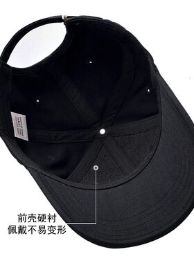 奢侈高端品牌帽子男士春夏季新款大头围硬顶棒球帽百搭休闲鸭舌帽