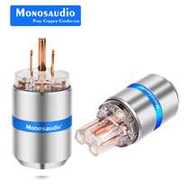 Monosaudio M107 F107 99 998% pure copper beauty Label power HiFi audio grade connector plug