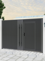 Aluminum Alloy Patio Door Aluminum Art Villa Doors Courtyard Gate Stainless Steel Entrance Garden Door Self Built room Electric