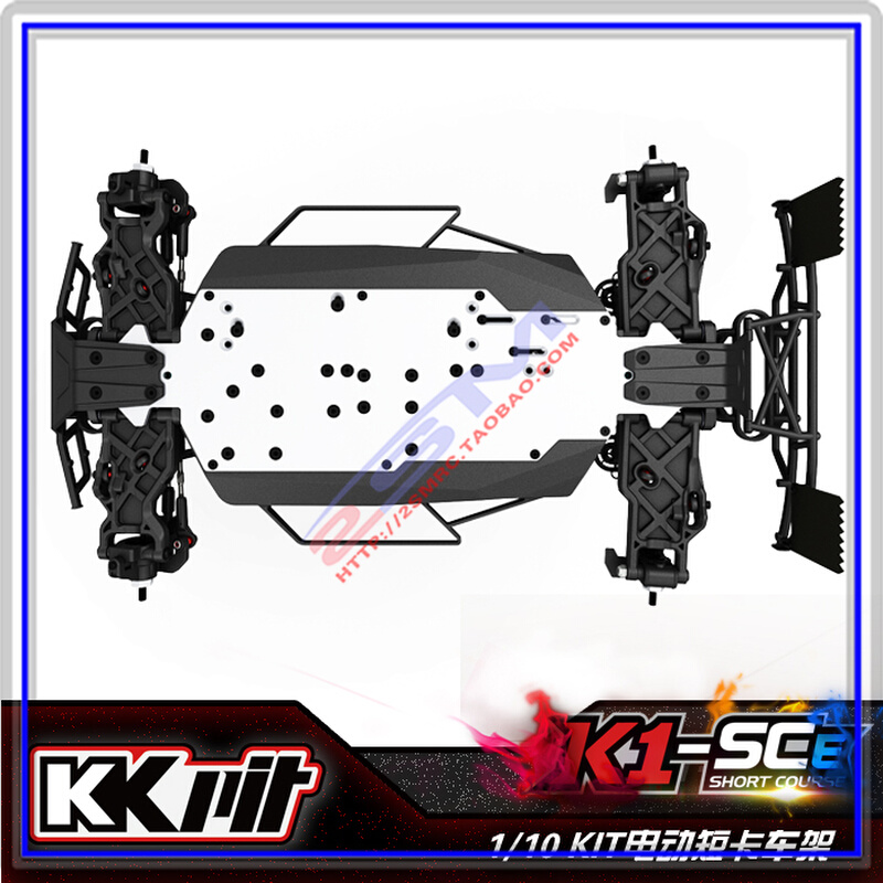 KKPIT K1 SCE V2短卡 1/10专业竞赛电动短卡车架遥控j越野模型车 - 图1