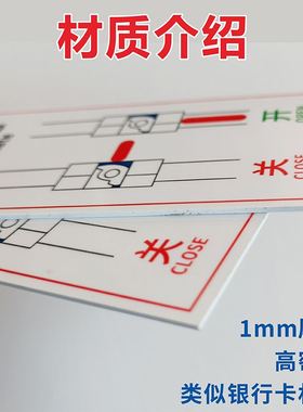 小区物业楼层水表电表编号挂牌定制冷水热水自来水给水回水进水管