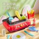 Color-changing kitchen toy simulation barbecue grill frying pan play house toy food color-changing children girls 3-6 years old