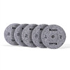 Fearless rubber particle barbell piece large hole competitive piece fitness home deadlift squat push hip push dumbbell piece
