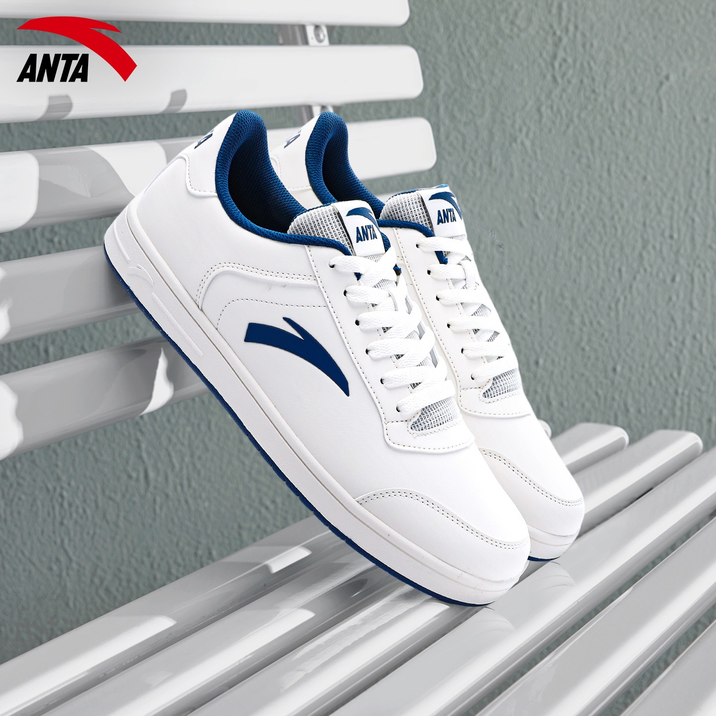 安踏男鞋小白鞋冬季2025新款官方正品潮流板鞋轻便皮面软底休闲鞋 - 图2