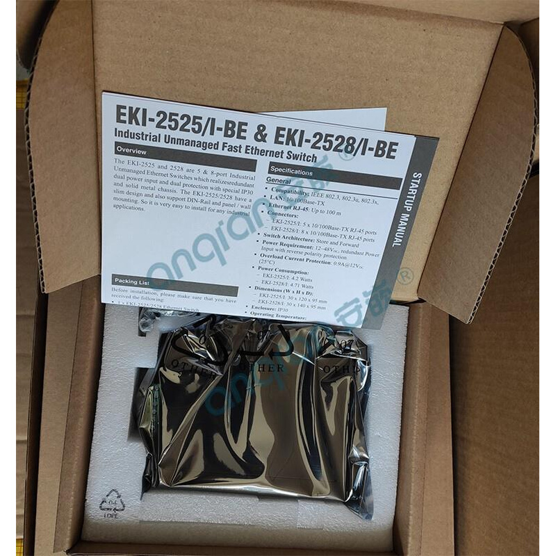 EKI-2525 EKI-2525-BE AE 2525I 研华5口非网管宽温工业级交换机 - 图3