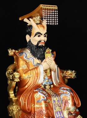 新品树脂四海龙王爷神像东海南海西E海北海龙王像居家客厅中式精