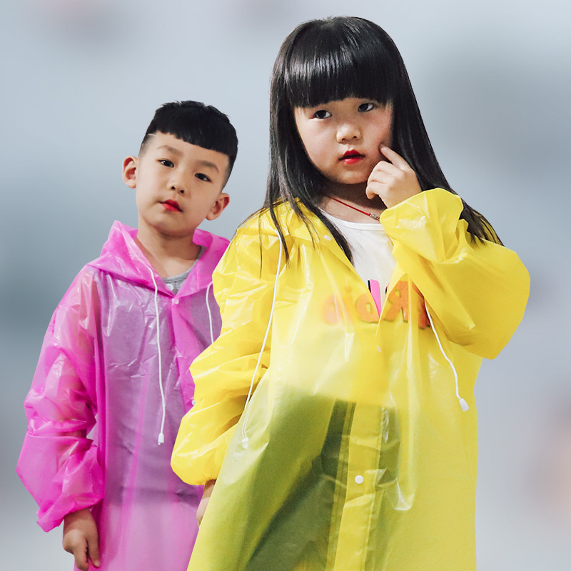 Children's raincoat price non-disposable poncho full body ch - 图0