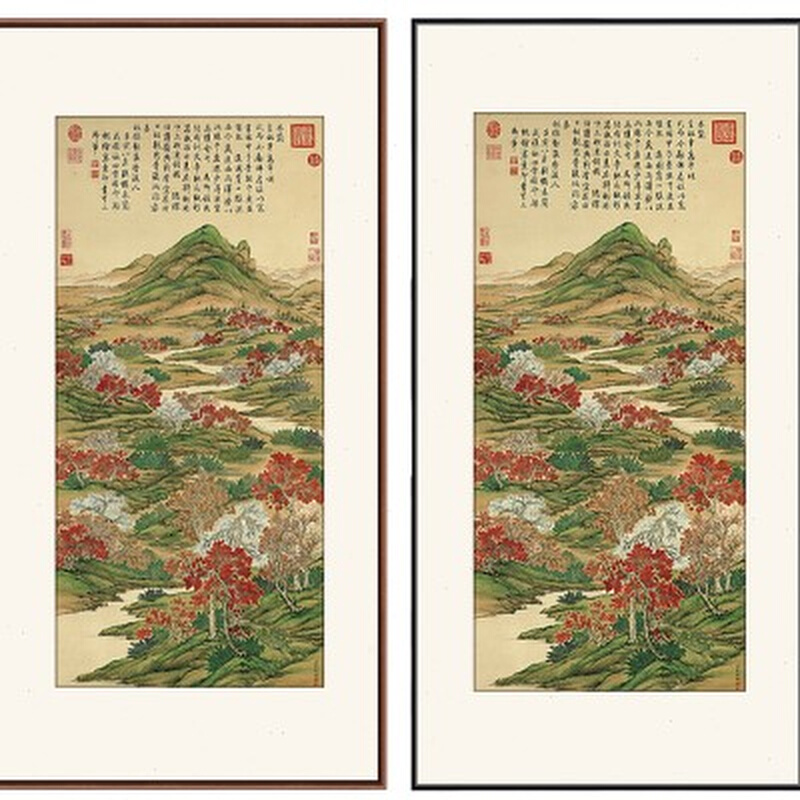 上塞锦林图 馆藏名画 客厅玄关画 国画 挂画办公室装饰画 - 图0