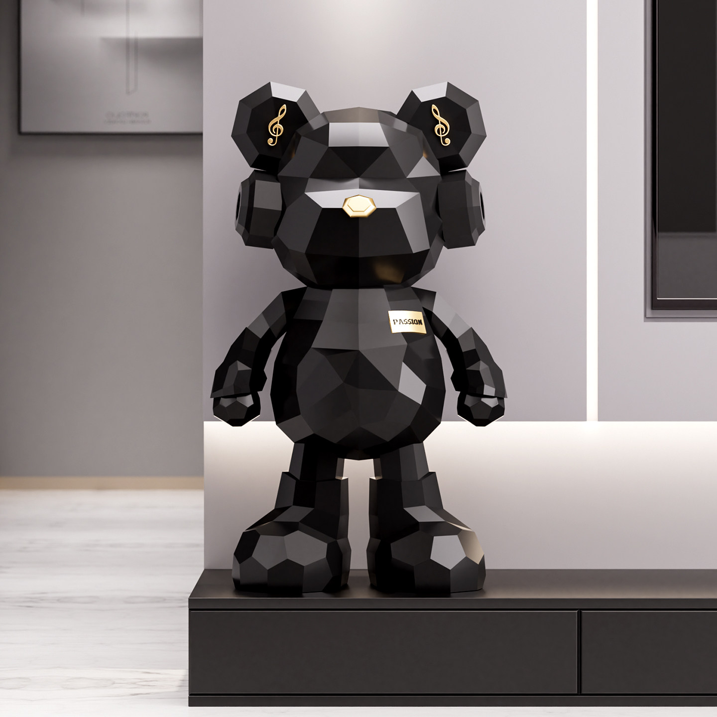 暴力熊客厅大型落地摆件电视柜旁高端轻奢搬家装饰品乔迁之喜礼物,淘宝优惠券,粉丝福利购,淘宝优惠卷