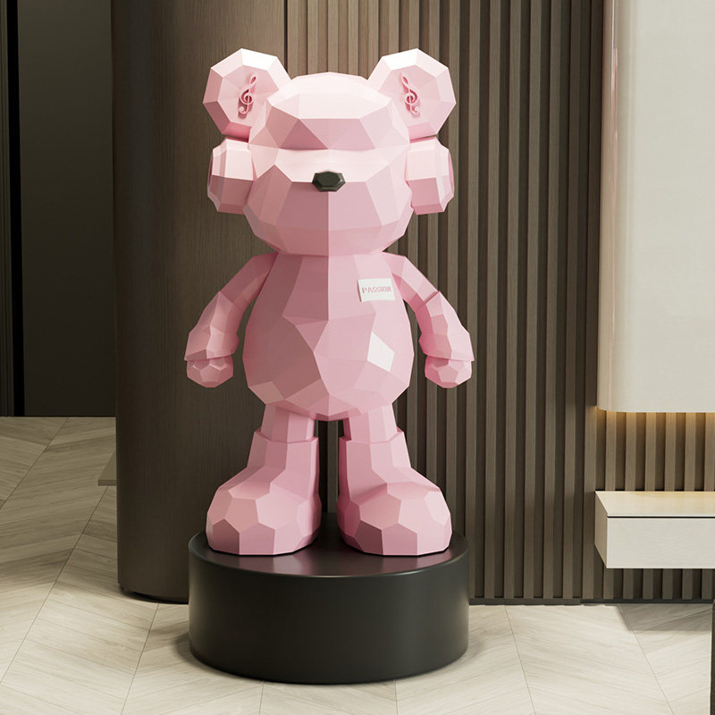 暴力熊客厅大型落地摆件电视柜旁高端轻奢搬家装饰品乔迁之喜礼物,淘宝优惠券,粉丝福利购,淘宝优惠卷