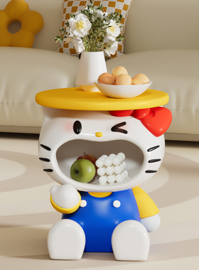 kt招财猫边几落地摆件