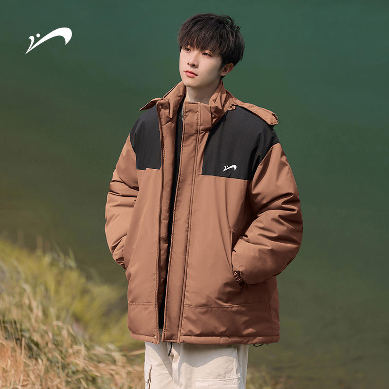 贵人鸟冲锋棉服2025冬季新款加厚保暖情侣棉衣外套防寒冬装