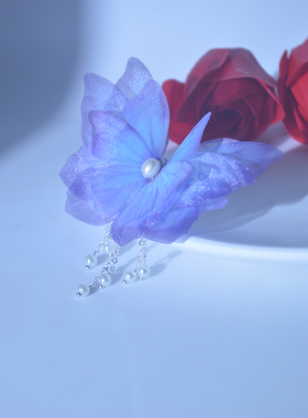 蝴蝶戒指复古森系指环可调节舞蹈表演民族风中式纯欲小众设计甜美