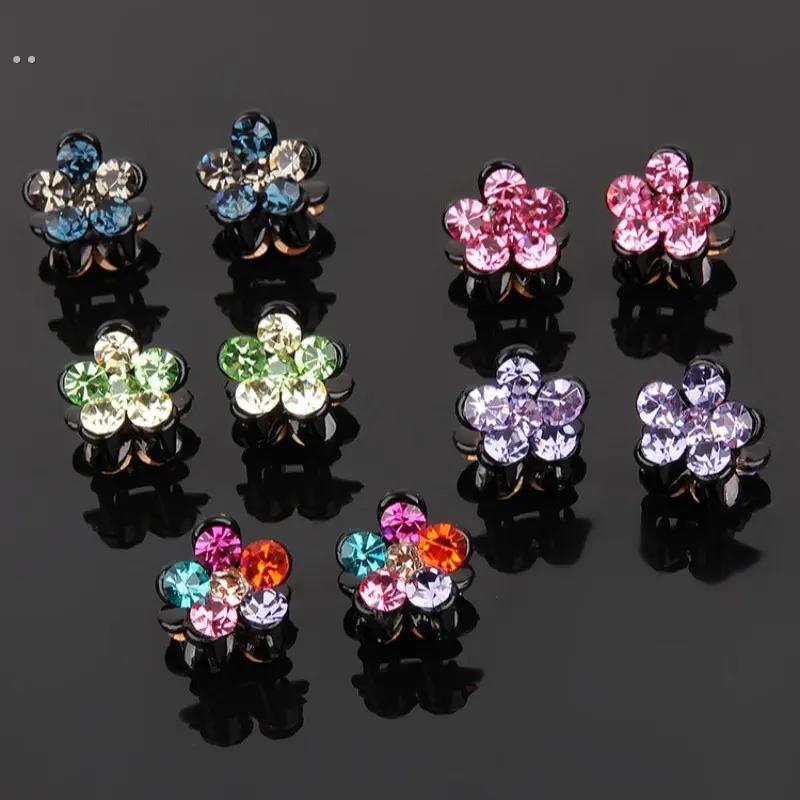 2024新款迷你小发抓夹小号发饰镶钻带水钻发卡子女碎发夹刘海顶夹 - 图0