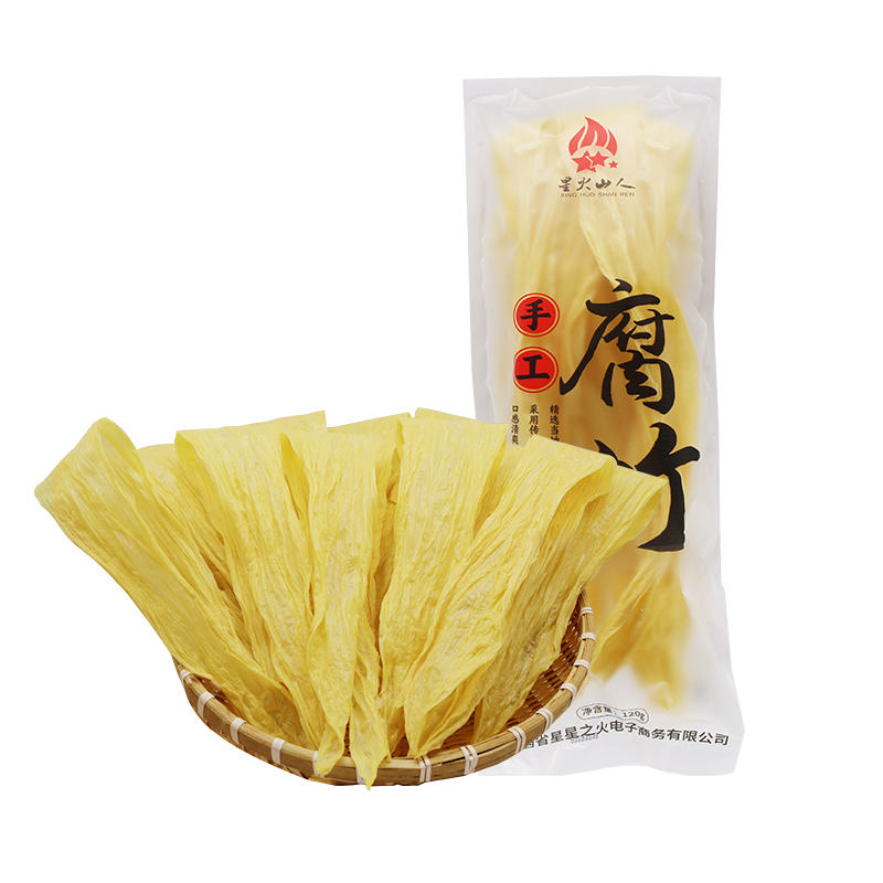 星火山人腐竹头层腐竹干货黄豆手工豆腐皮豆干凉拌涮火锅豆制品