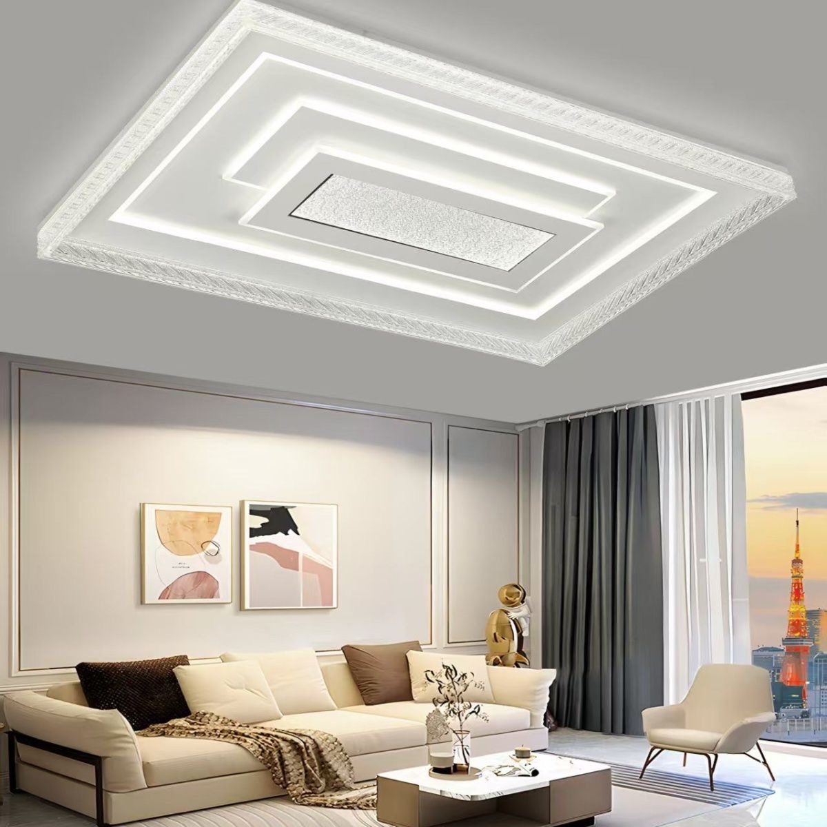 2025年新款客厅主灯高亮吸顶灯护眼现代简约长方形卧室中山灯具,淘宝优惠券,粉丝福利购,淘宝优惠卷