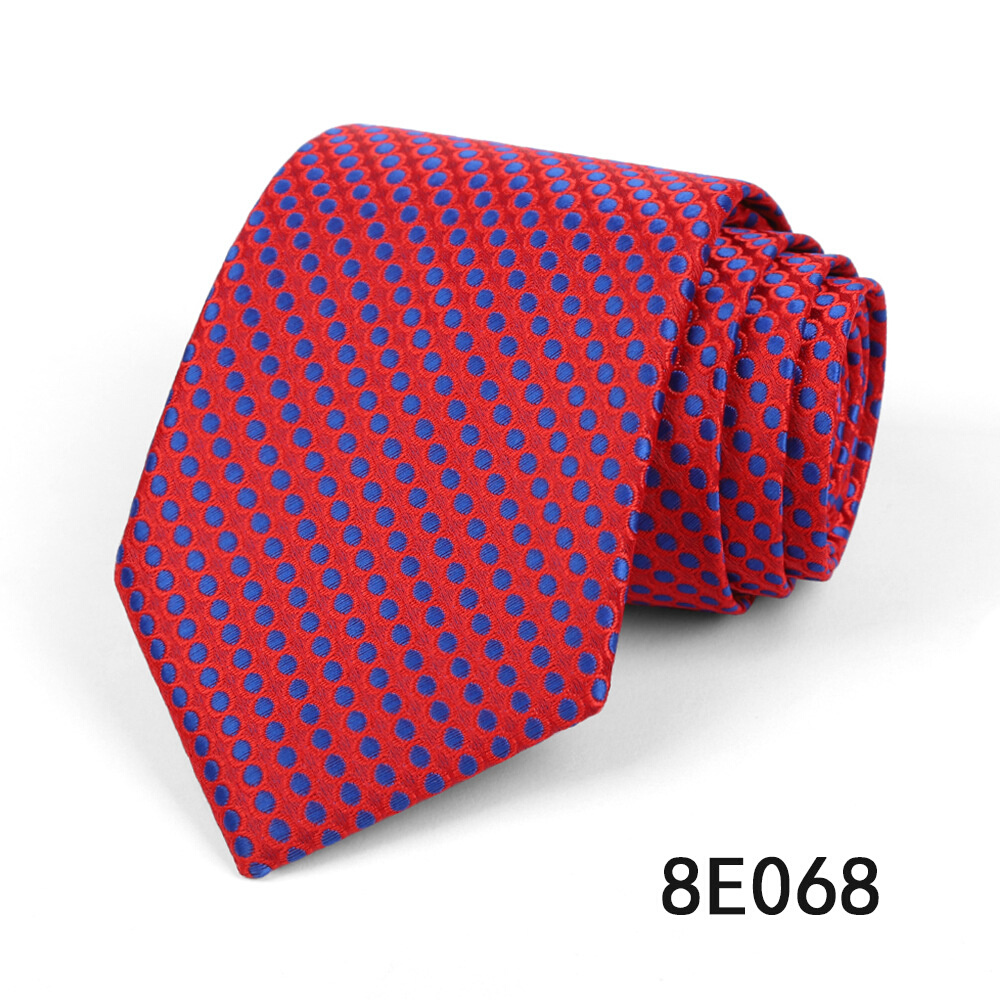 极速2024新款男士条纹领带商务休闲行政正装条纹8cm涤丝手打领带 - 图2