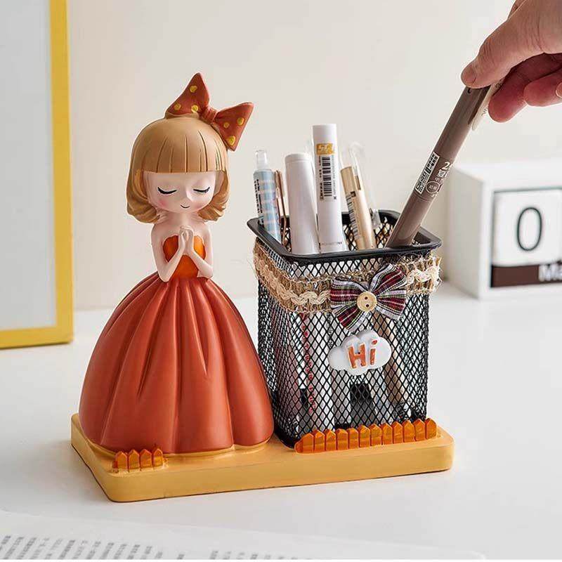 笔筒儿童女孩收纳盒轻奢高级感办公室桌面装饰摆件生日礼物61六一,淘宝优惠券,粉丝福利购,淘宝优惠卷