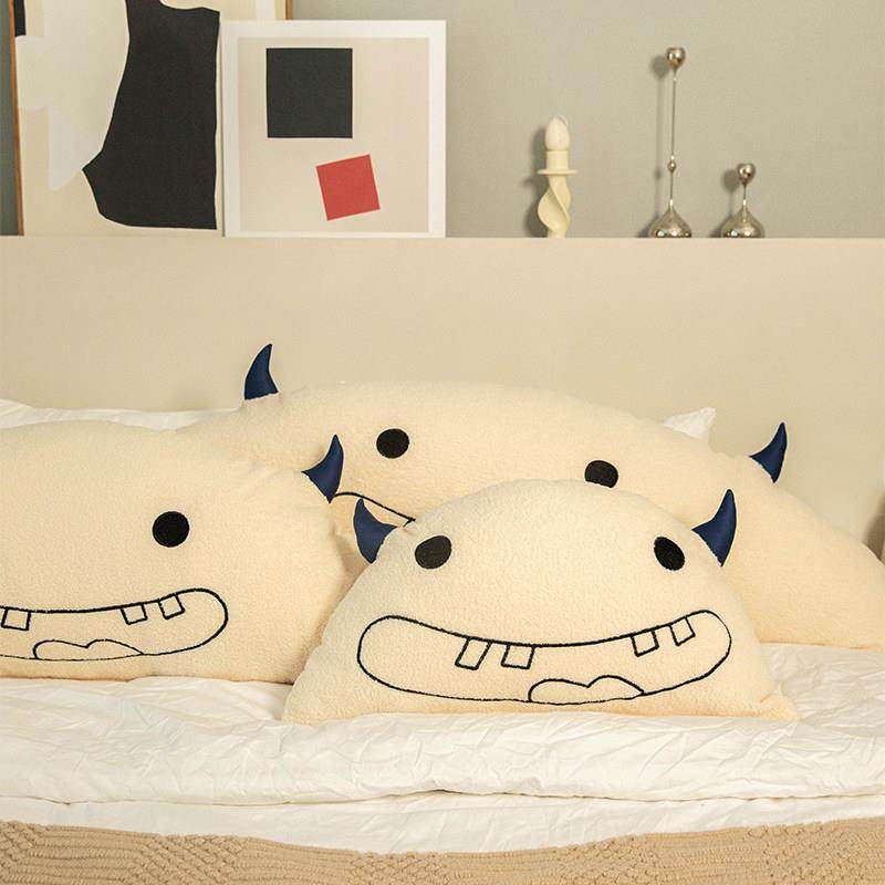 卡通床头靠垫牛角大靠背飘窗抱枕头床上榻榻米软包儿童靠枕可拆洗,淘宝优惠券,粉丝福利购,淘宝优惠卷