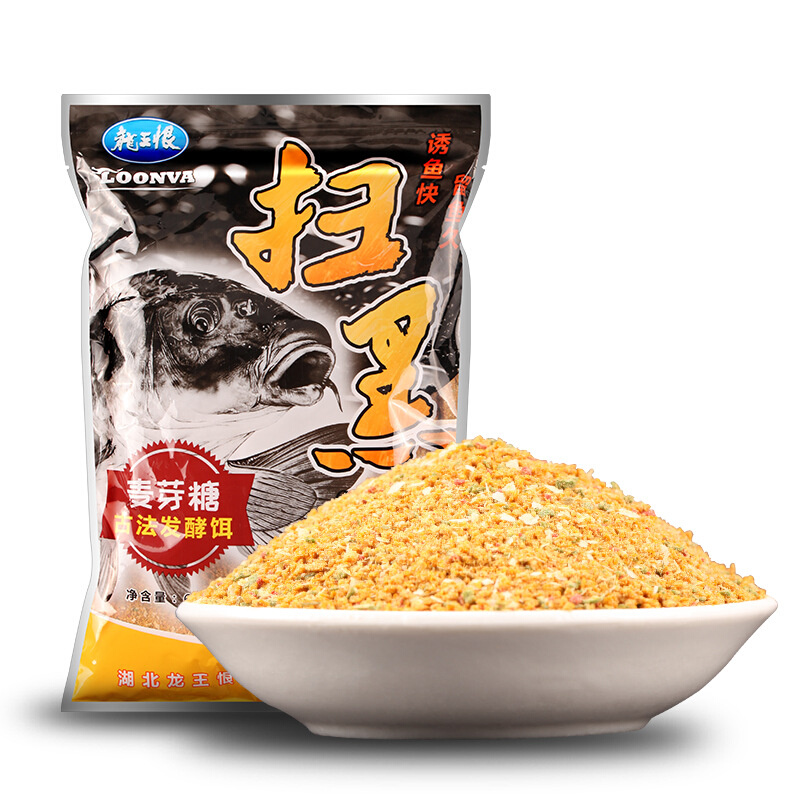 龙王恨鱼饵扫黑麦芽糖黑糖薯味果味黑坑发酵窝料饵料600克32袋/箱-图3