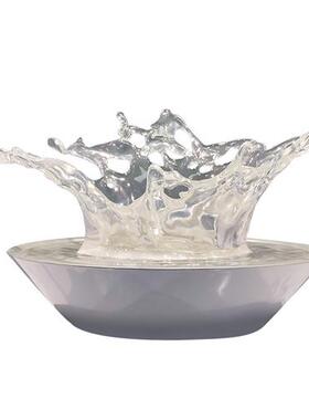 酒店大堂客厅透明树脂水滴天花板吊饰空中艺术雕塑现代创意挂摆件