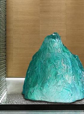 透明景观石摆件树脂雕塑酒店别墅会所大堂门厅室外水池落地装饰品