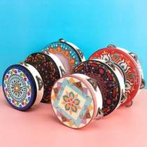 Upper Bell Drum Dance Props National Childrens National Wind Teacher Gufeng Uyghur Ethnic Group Hand Held Exotic 7-inch Performance