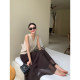 Maven Lin Dream Fragrance Heavy Industry Hollow Crochet Sleeveless Vest Women's Loose Summer French-neck Sweater