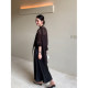 Maven Lin ຄົນອັບເດດ: ສິນທາງປັນຍາເລັກນ້ອຍເບິ່ງຜ່ານຄໍ V-neck feminine ribbon chiffon ເສື້ອສອງສິ້ນຊຸດ
